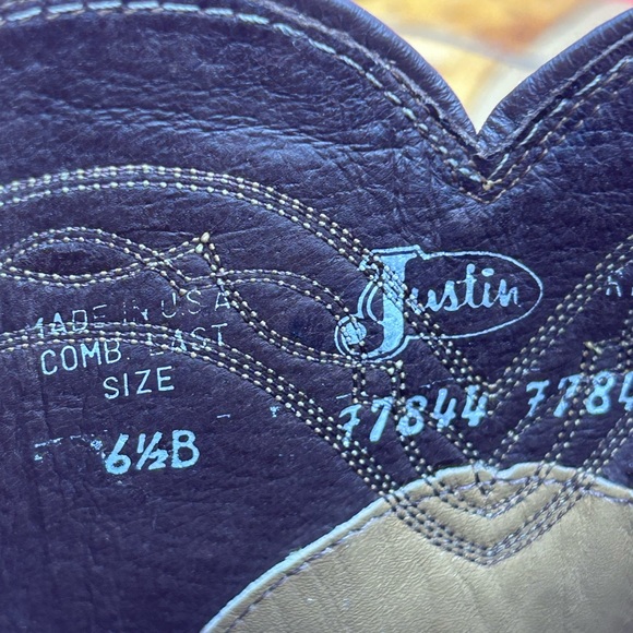 Justin men 6 exotic Cowboy boots - Picture 7 of 8